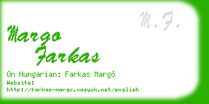 margo farkas business card